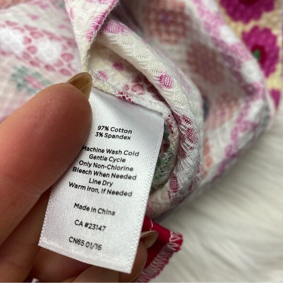 Talbot's Women's Seersucker Cotton Sheath Dress Pink Size 4P Striped - Picture 5 of 8